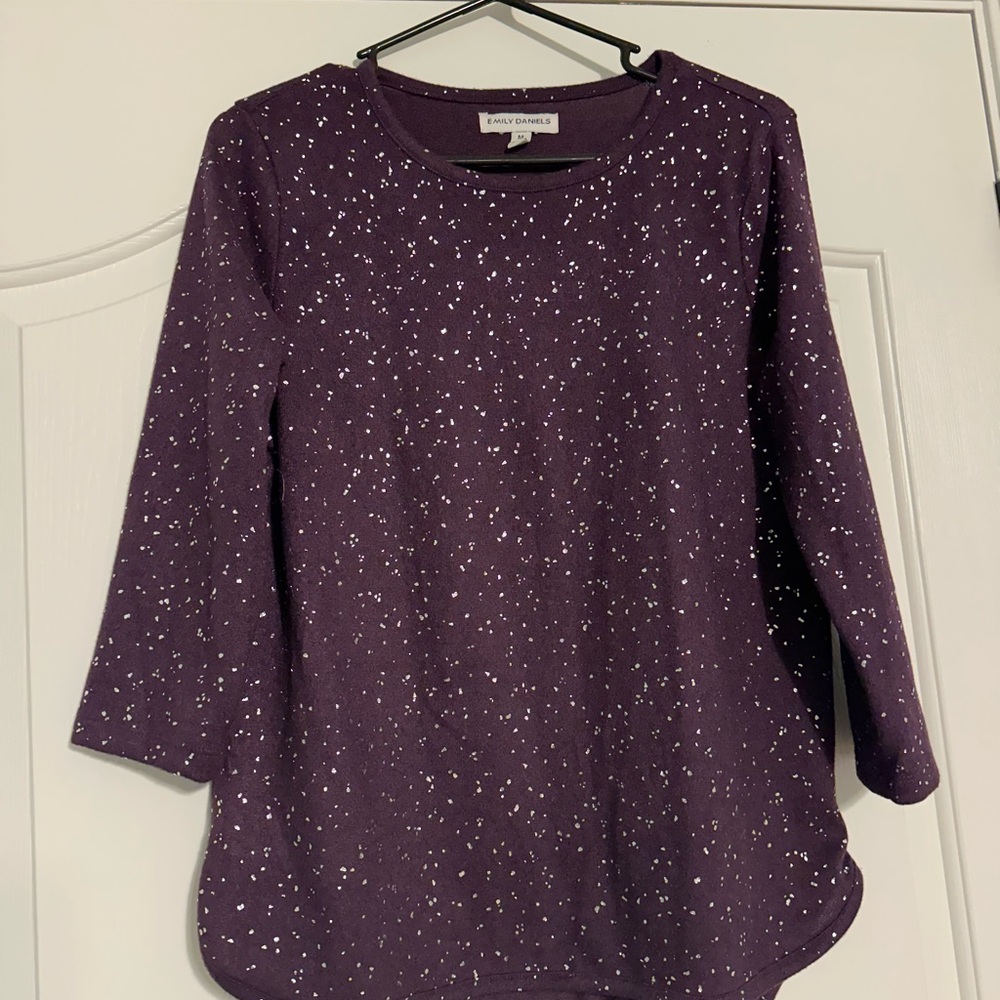 Emily Daniels Women's Starry Night 3/4 sleeved light sweater.